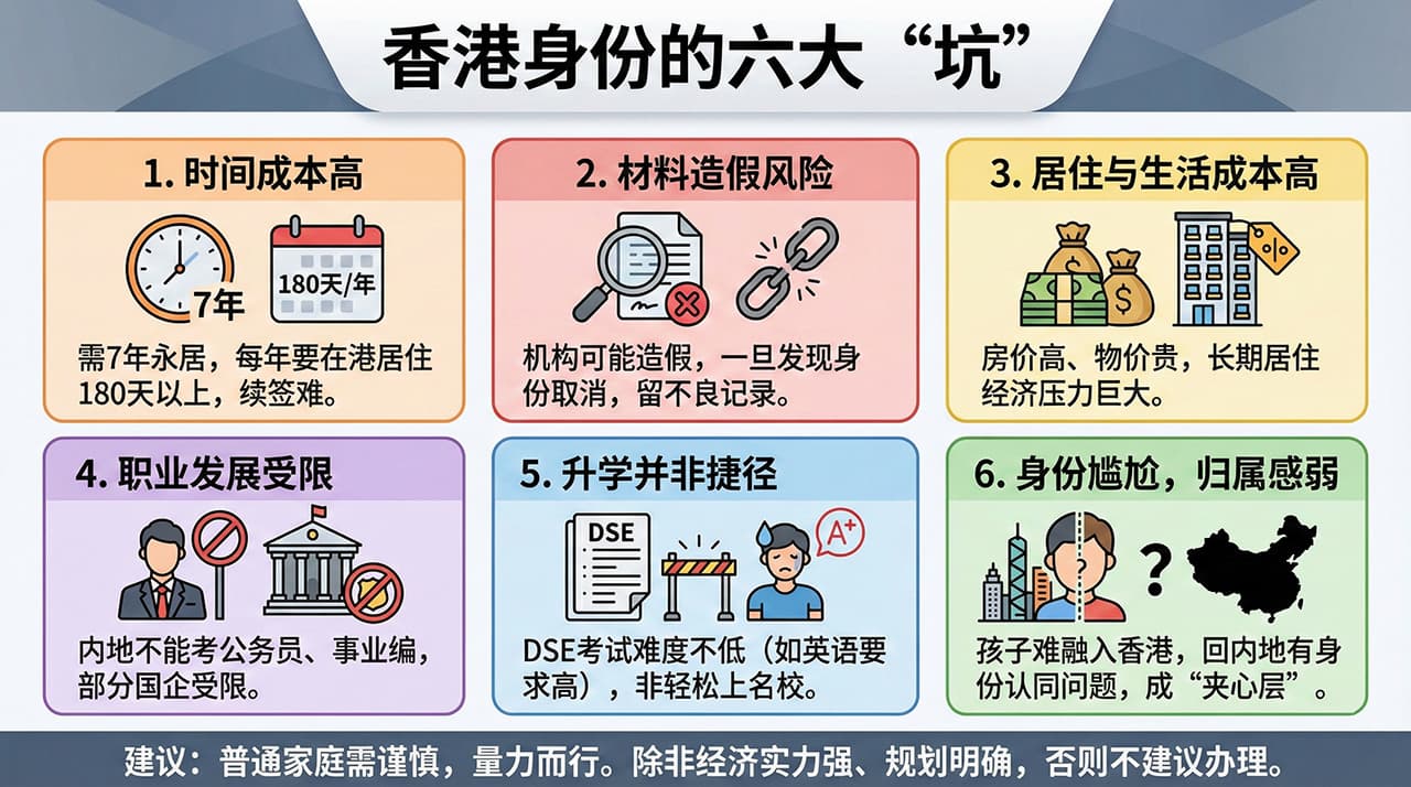 香港身份6大坑